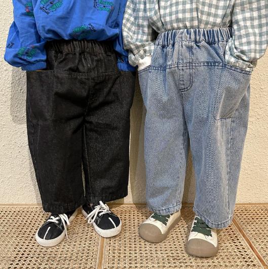2023春新品★子供服　ボトムス　デニムズボン　80-150cm★2色