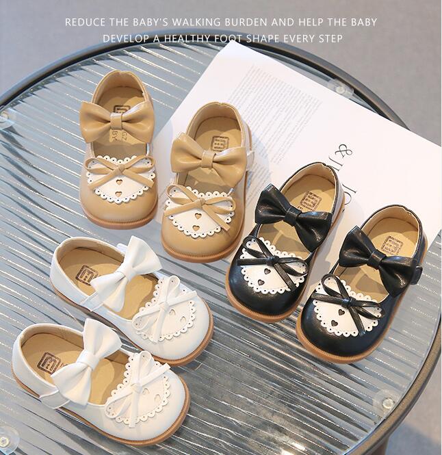 靴★子供靴★キッズ靴★シューズ★キッズ女の子★蝶結び★3色「21-30#」