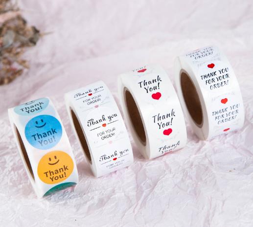 包装資材★手作り工芸品★プレゼントの装飾など★粘着シール★1巻き=500P