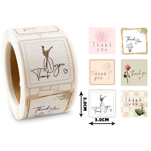 包装資材★手作り工芸品★プレゼントの装飾など★粘着シール★1巻き=300P