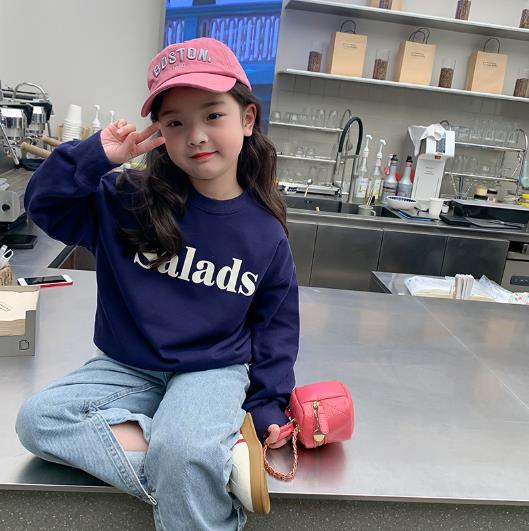 2023春新品★子供服　トップス　トレーナー　90-150cm★2色