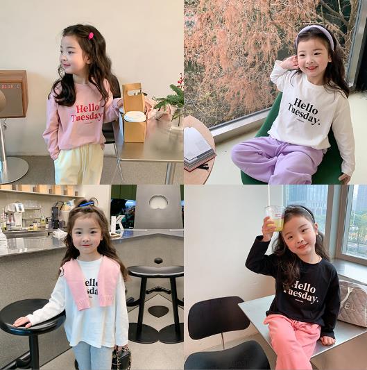 2023春新品★子供服　トップス　長袖　80-150cm★3色