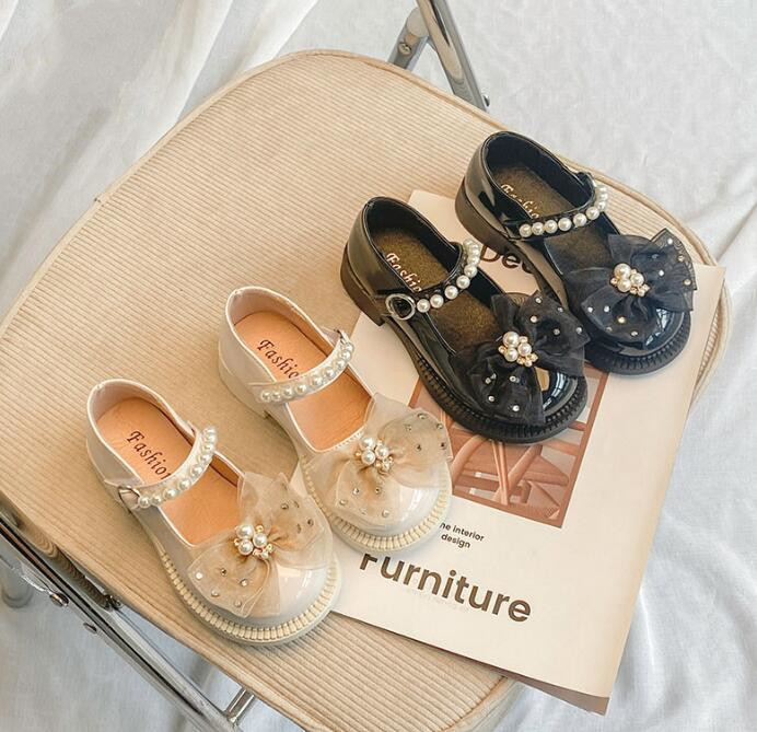 【子供靴】★シューズ★韓国風★キッズ靴★靴★キッズ女の子★蝶結び★2色★26-36#