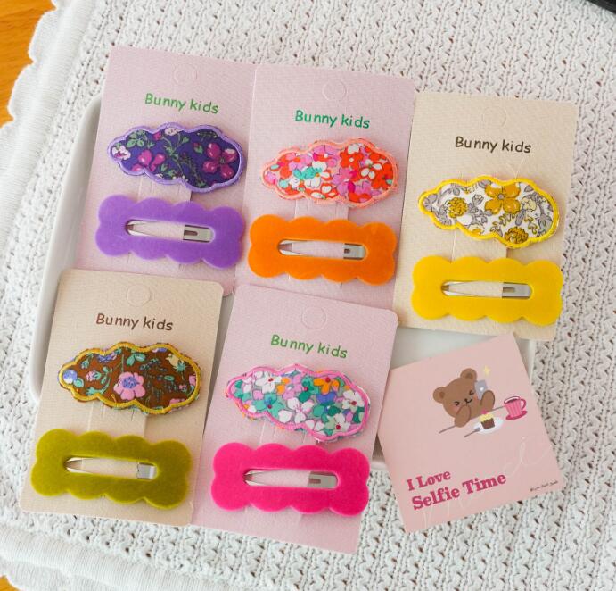 子供用★キッズ★髪飾り★まとめ髪用★ヘアアクセサリー★ヘアピン★2枚入り★多色