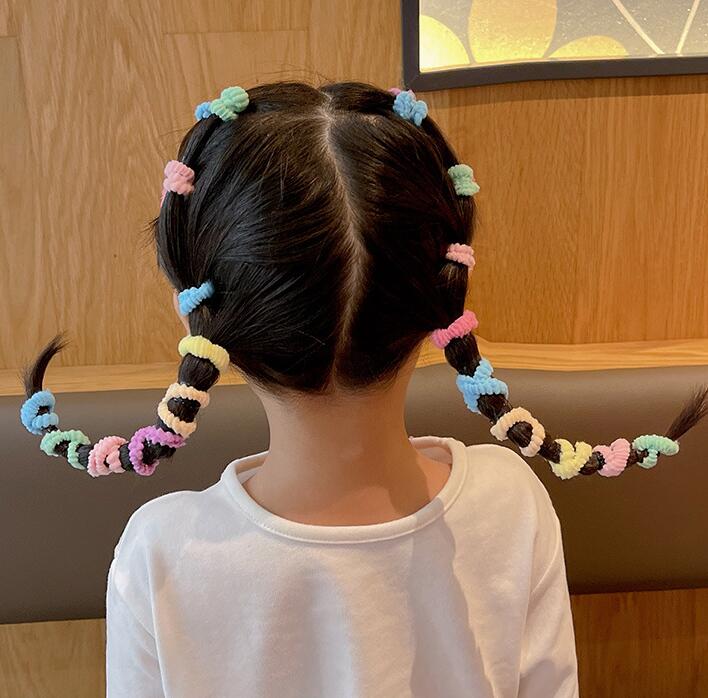 2023新作★子供向け★髪飾り★ヘアゴム★まとめ髪★ヘアアクセサリー★100枚入り