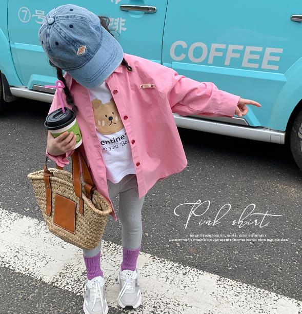 2023春新品★子供服　トップス　シャツ　90-140cm