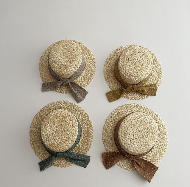 子供用★帽子★キッズ★日焼け防止★麦わら帽子★男女兼用★砂浜★カジュアル★4色