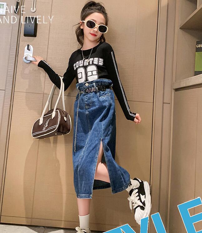 2023新品★子供服★デニムスカート★120-170cm★