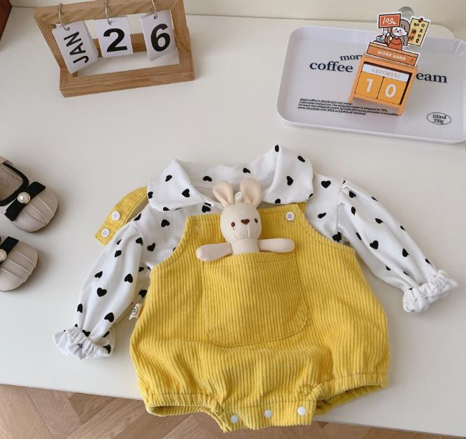 2023春新品★子供服　長袖&サロペット　分けて販売　66-90cm