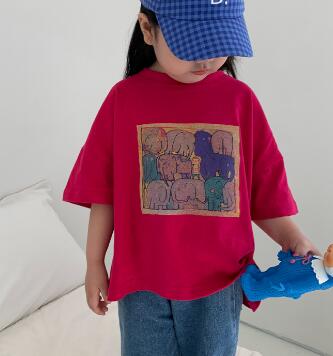 春新作★キッズ用アパレル★Tシャツ★4色★90-130