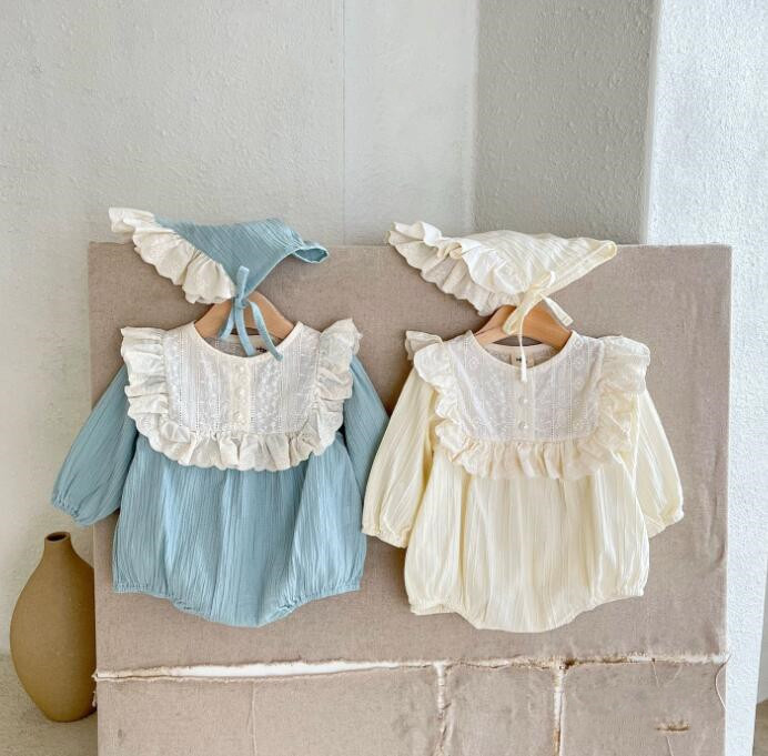 子供服★ロンパース+帽子★連体服★韓国風子供服★ベビー★可愛い★2色★66-100CM