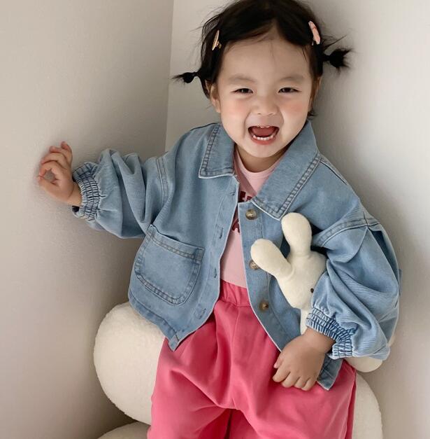 2023新品★子供服　デニムコート　ジャケット★80-140cm★