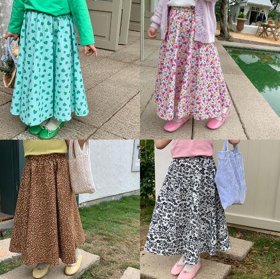 2023春新品★子供服   ボトムス　スカート　90-140cm★4色