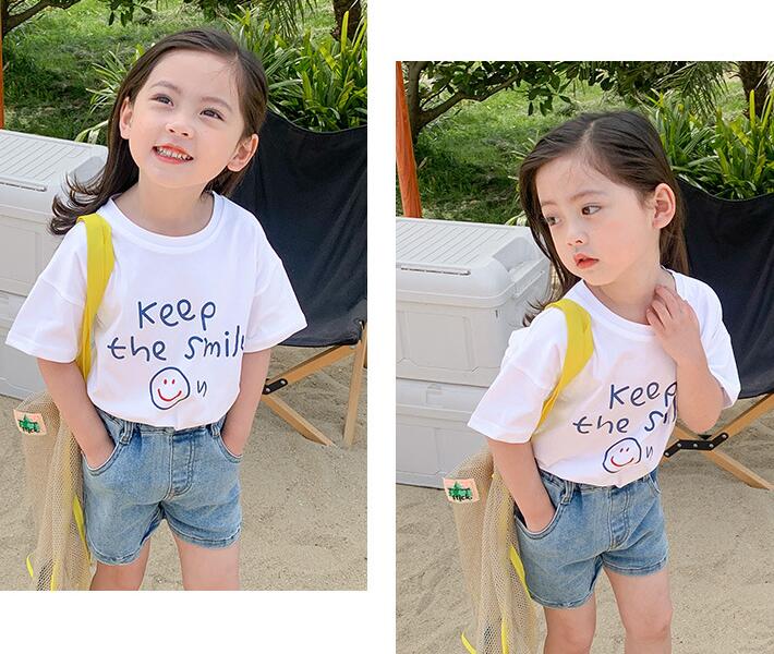子供服★トップス★Tシャツ★韓国風子供服★キッズ★カジュアル★2色★80-140CM