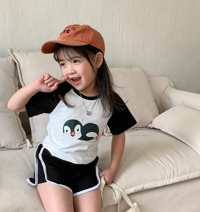 子供服★トップス+パンツ★セットアップ★韓国風子供服★キッズ女の子★90-140CM