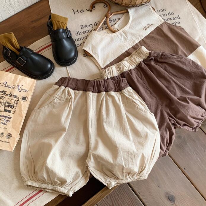 子供服★ハーフパンツ★ボトムス★韓国風子供服★キッズ男の子★カジュアル★2色★80-130CM