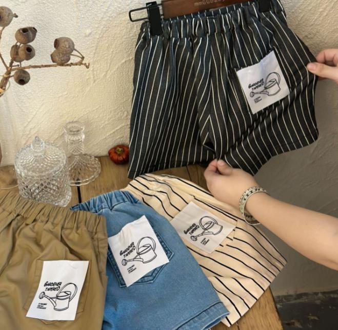 2023夏新品★子供服　ボトムス　デニムショートパンツ　90-140cm★2色