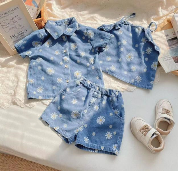 2023夏新品★子供服　半袖/キャミソール+ショートパンツ　セットアップ　73-120cm★