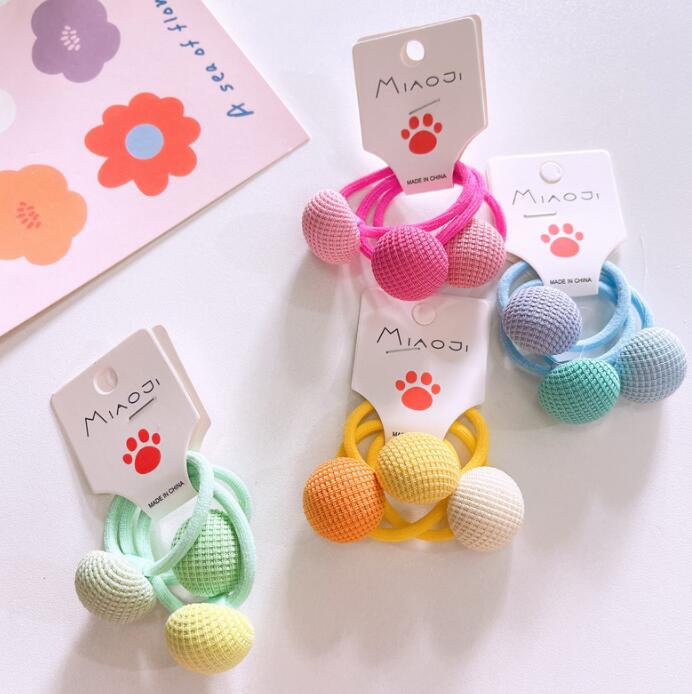 子供用★キッズ★髪飾り★まとめ髪用★ヘアアクセサリー★ヘアゴム★2枚入り★可愛い★多色