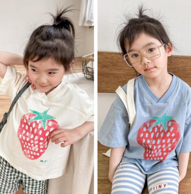 子供服★トップス★Tシャツ★韓国風子供服★キッズ★男女兼用★2色★80-130CM