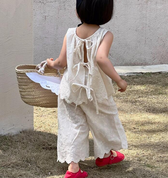 2023新品★子供服　ベスト+ズボン　セット★80-140cm★