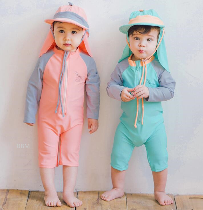 2023★春夏新作★韓国風子供服★水着★連体服★日焼け止め★2色2-10