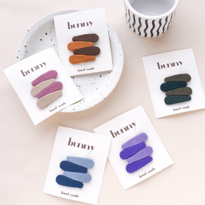 子供用★キッズ★髪飾り★まとめ髪用★ヘアアクセサリー★ヘアピン★4枚入り★無地★5色