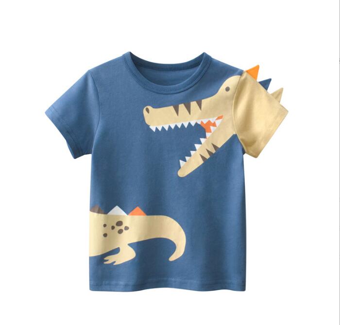 子供服★韓国風子供服★Tシャツ★トップス★半袖★キッズ男の子★ダイナソー★90-140CM