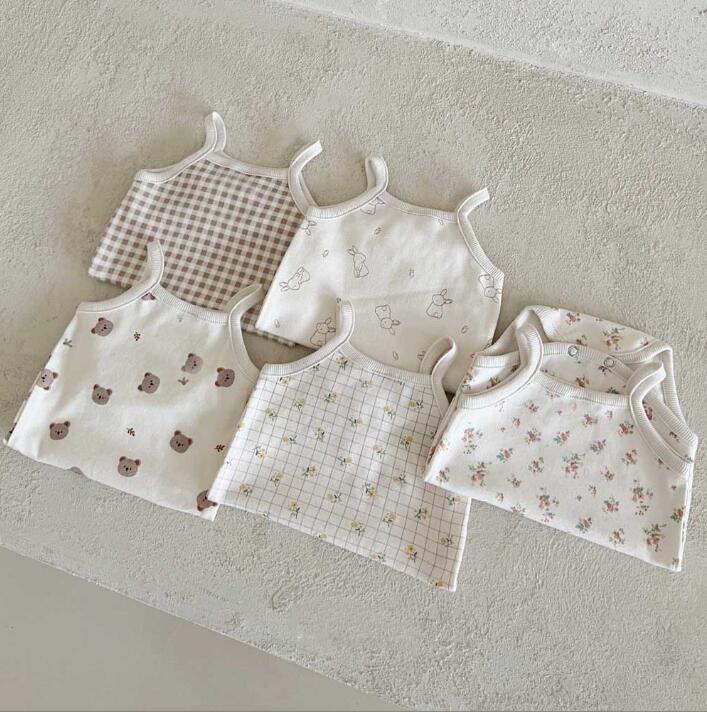 2023★春夏新作★韓国風ベビー服★ロンパース★5色66-90CM