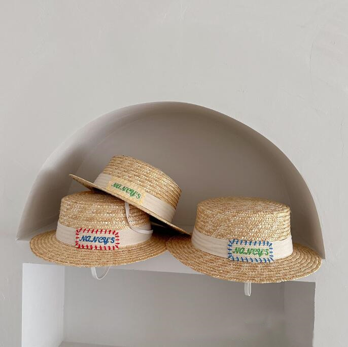 子供用★帽子★日焼け防止★麦わら帽子★キッズ★男女兼用★カジュアル★砂浜★4色