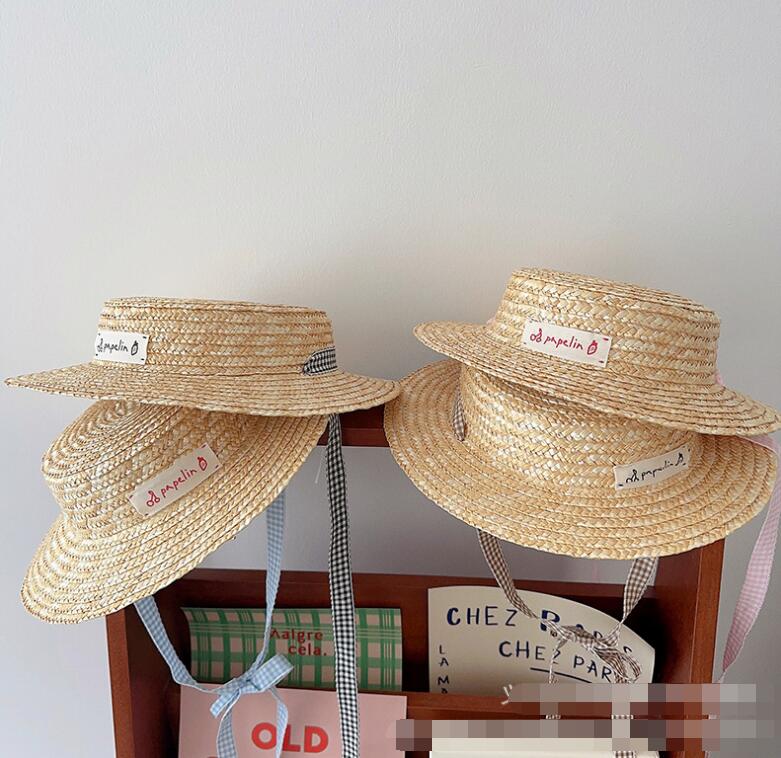 2023新品★子供用★草編み帽子★4色選べ