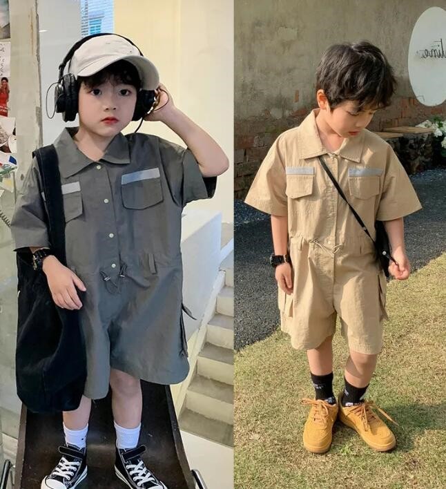 2023★春夏新作★韓国風子供服★オーバーオール★連体服★2色7-15