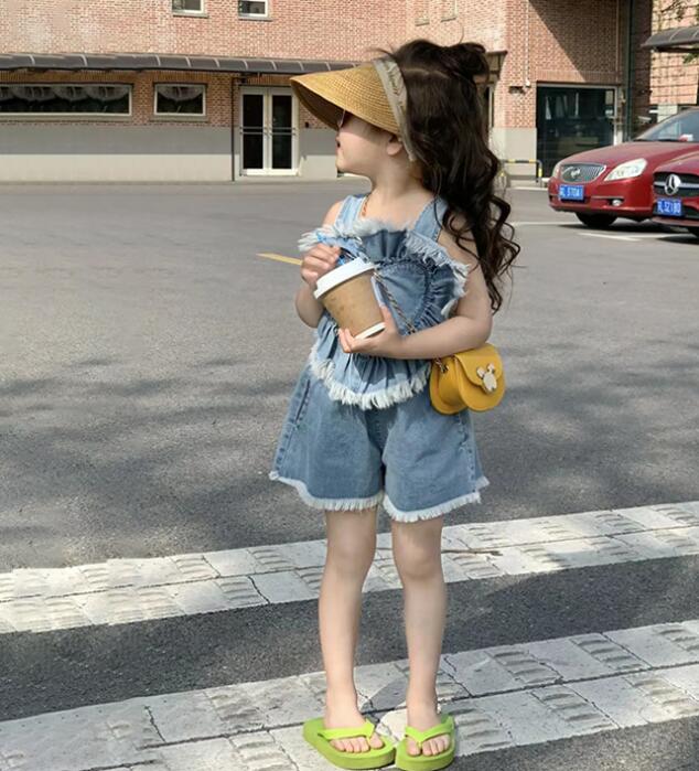 2023新品★子供服　デニムトップス+ズボン　セットアップ★90-140cm★