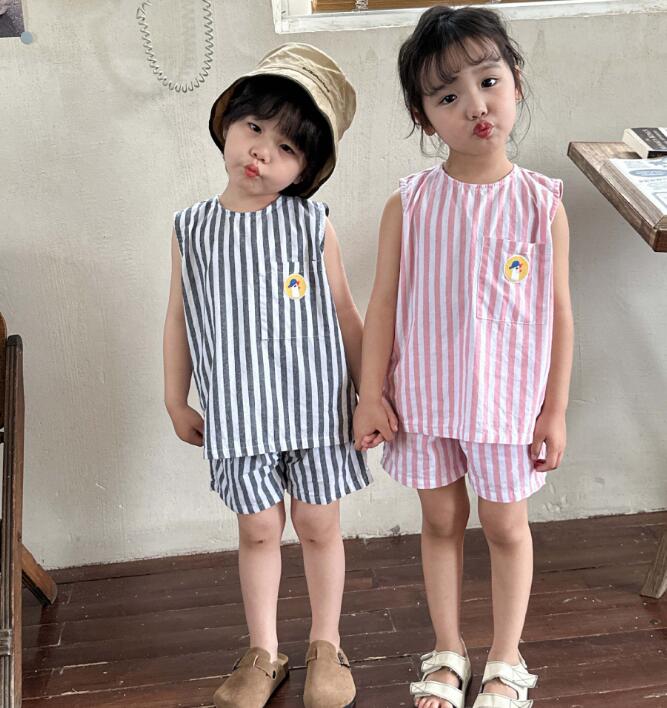 2023★春夏新作★韓国風子供服★トップス+ズボン2セット★2色80-150CM