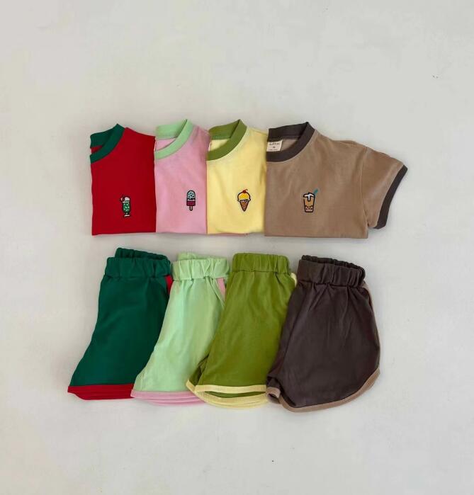 2023★春夏新作★韓国風子供服★トップス+ズボン2セット★4色73-120CM