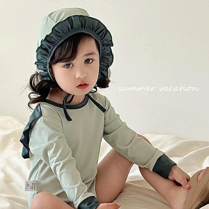 子供服★水着★連体服★韓国風子供服★キッズ女の子★温泉★90-140CM