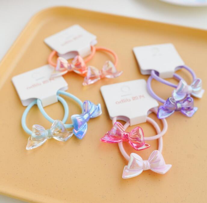 子供用★キッズ★髪飾り★まとめ髪用★ヘアアクセサリー★2枚入り★ヘアゴム★多色