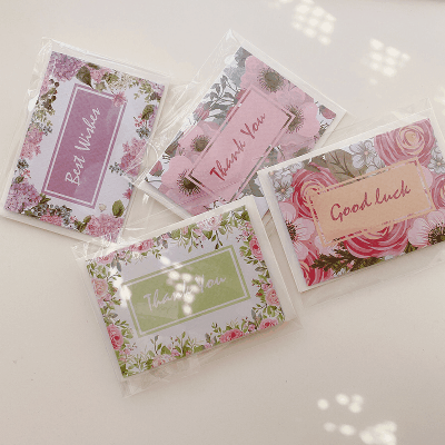 ラッピング ギフト 祝い 油絵グリーティングカード 折りたたみ式 メッセージ 父の日 封筒封口貼セット