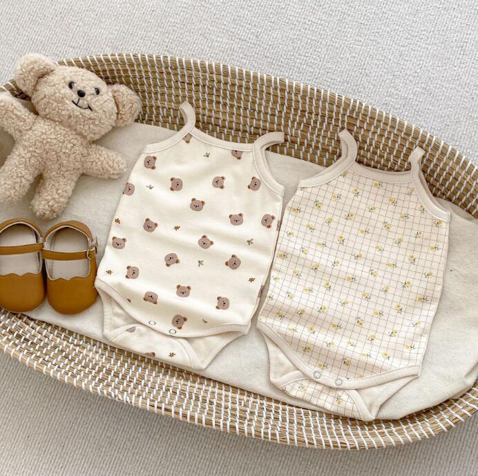 子供服★ロンパース★連体服★韓国風子供服★ベビー★ノースリーブ★2色★66-90CM