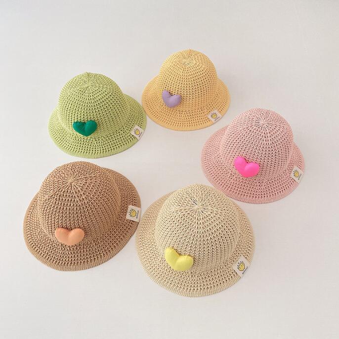 子供用★帽子★麦わら帽子★キッズ★男女兼用★日焼け防止★カジュアル★可愛い★5色