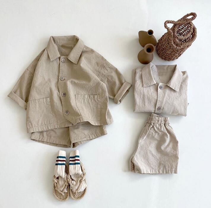 2023夏★子供服　トップス+ズボン　セットアップ★70-120cm★2色