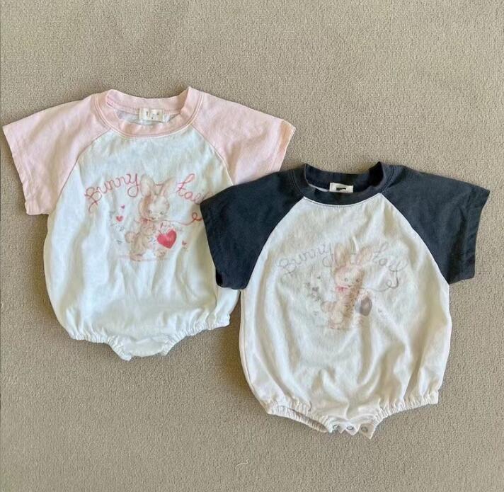 2023★春夏新作★韓国風ベビー服★Tシャツ★ロンパース★2色66-90CM