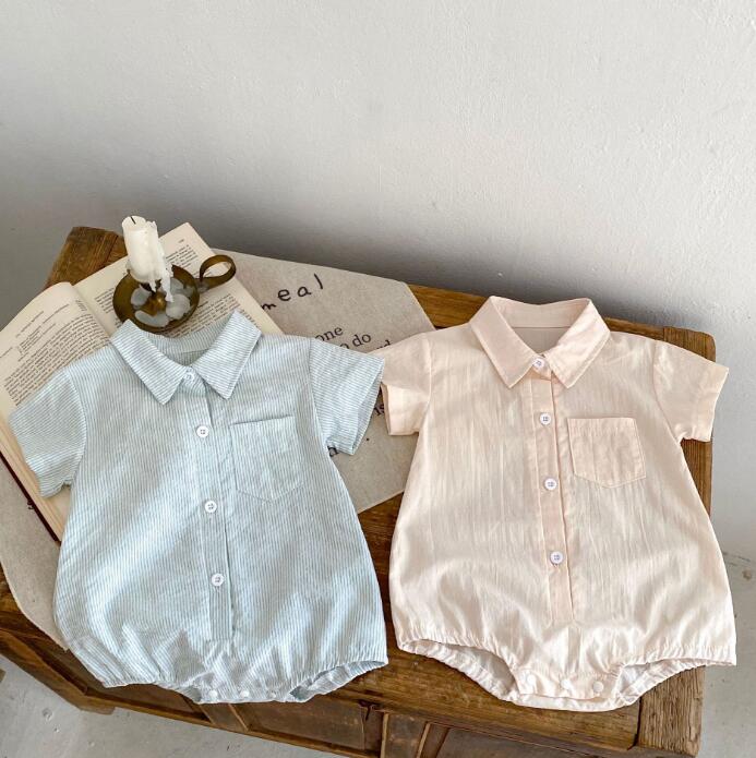 子供服★ロンパース★連体服★韓国風子供服★ベビー★無地★2色★66-90CM