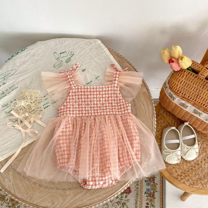 子供服★ロンパース★連体服★花柄★韓国風子供服★ベビー★ノースリーブ★66-90CM