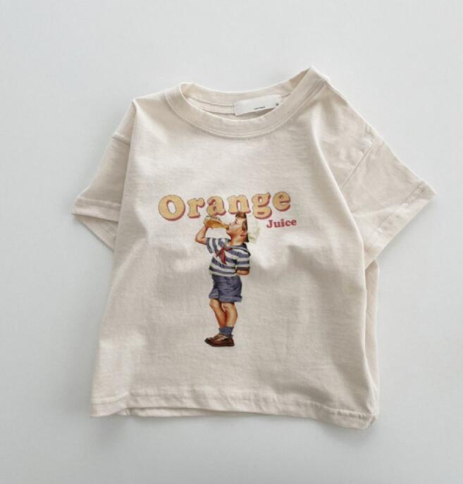 2023★春夏新作★韓国風子供服★Tシャツ★2色66-100CM