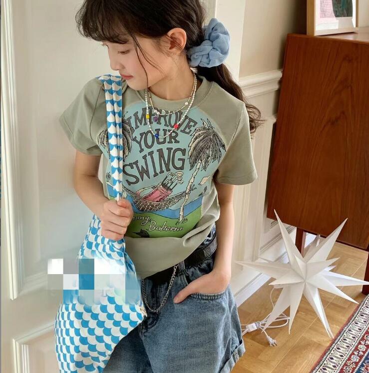 2023★春夏新作★韓国風子供服★Tシャツ★2色120-170CM