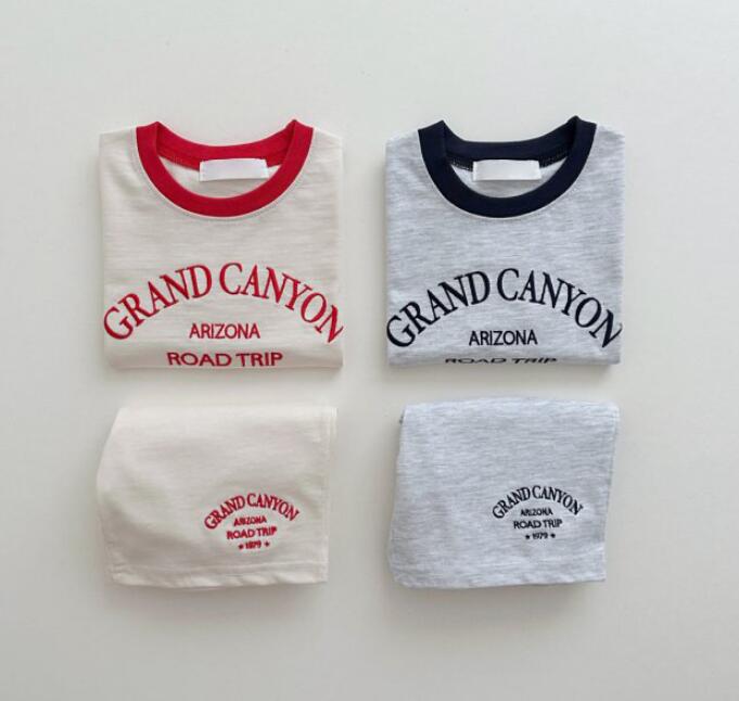 2023夏新品★子供服　トップス+ズボン　セット★80-130cm★2色