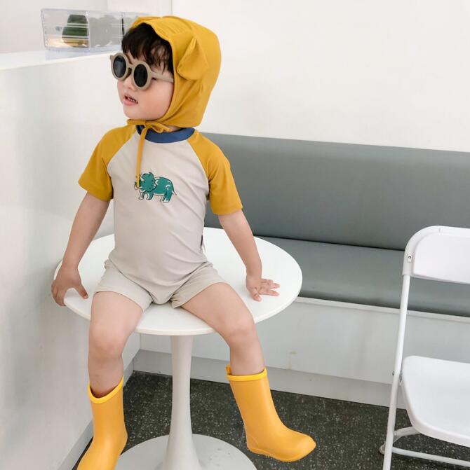 子供服★水着★連体服★韓国風子供服★キッズ男の子★カジュアル★2色★90-130CM