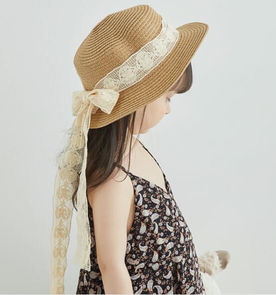 2023★草編み帽子★日焼け止め★ハット★キャップ★子供用★2色