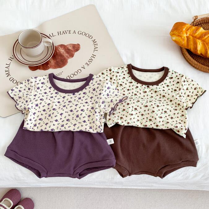 子供服★トップス+パンツ★セットアップ★韓国風子供服★ベビー★可愛い★2色★66-90CM